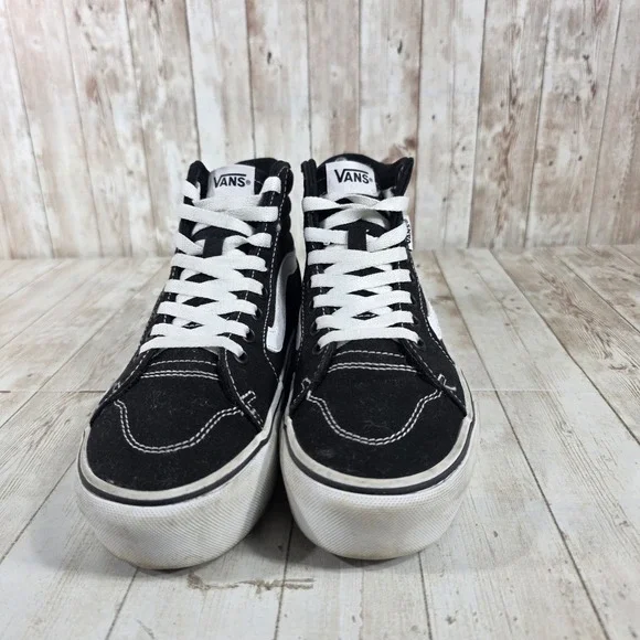 Vans Sk8 Hi Platform Sneakers Black White Women US 6 EU 36 - Picture 4 of 8